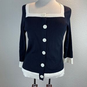 NWT Nine & Company Cardigan Sweater Top Size M